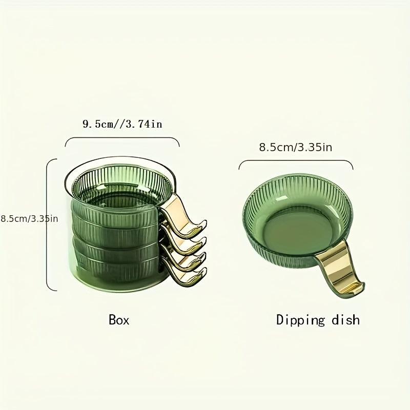 1pc Rotisserie Vinegar Saucer Dish Plastic Sauce Dish Food Sauce Dish
