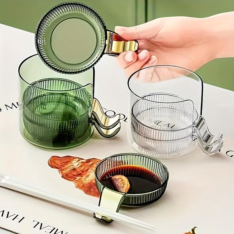 1pc Rotisserie Vinegar Saucer Dish Plastic Sauce Dish Food Sauce Dish