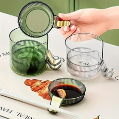 1pc Rotisserie Vinegar Saucer Dish Plastic Sauce Dish Food Sauce Dish