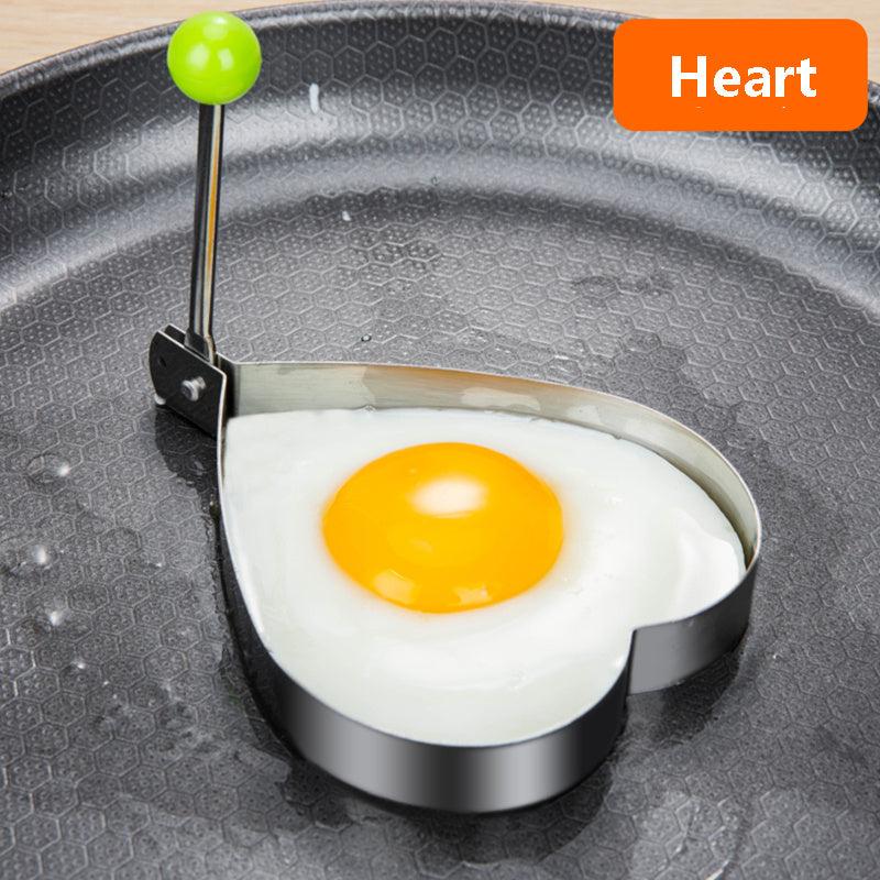 4pcs Stainless Steel Egg Pancake Shaper Omelette Mold Frying Egg Cooking