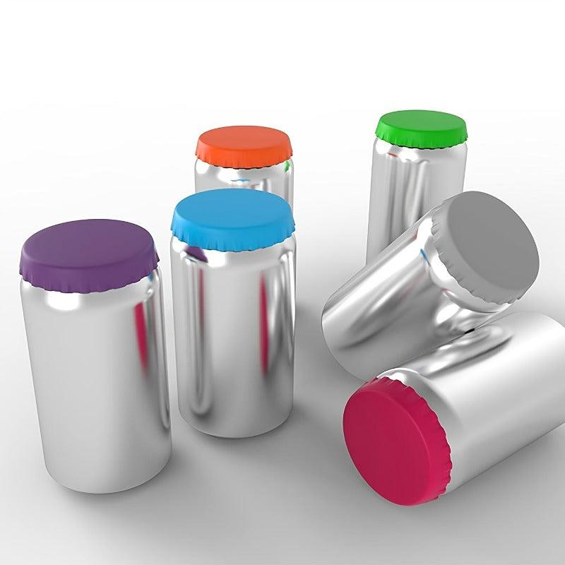 6pcs Silicone Can Lids Leak proof Caps For Soda Beverage Cans