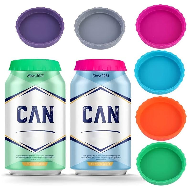 6pcs Silicone Can Lids Leak proof Caps For Soda Beverage Cans