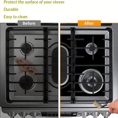 3PCS Gas Stove Protector Non Stick Reusable Washable Heat Resistant Stove Cover