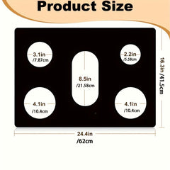 Non Stick Gas Stove Top Protectors 62 X 41 Reusable Oven Liners