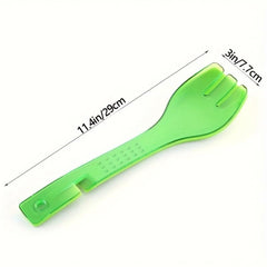 Detachable Food Tong Green Salad Tong Spoon Spork Kitchen Gadget