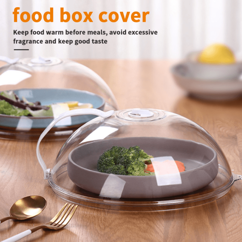 4PCS Microwave Food Anti-Sputtering Lid Heat Resistant With Handle