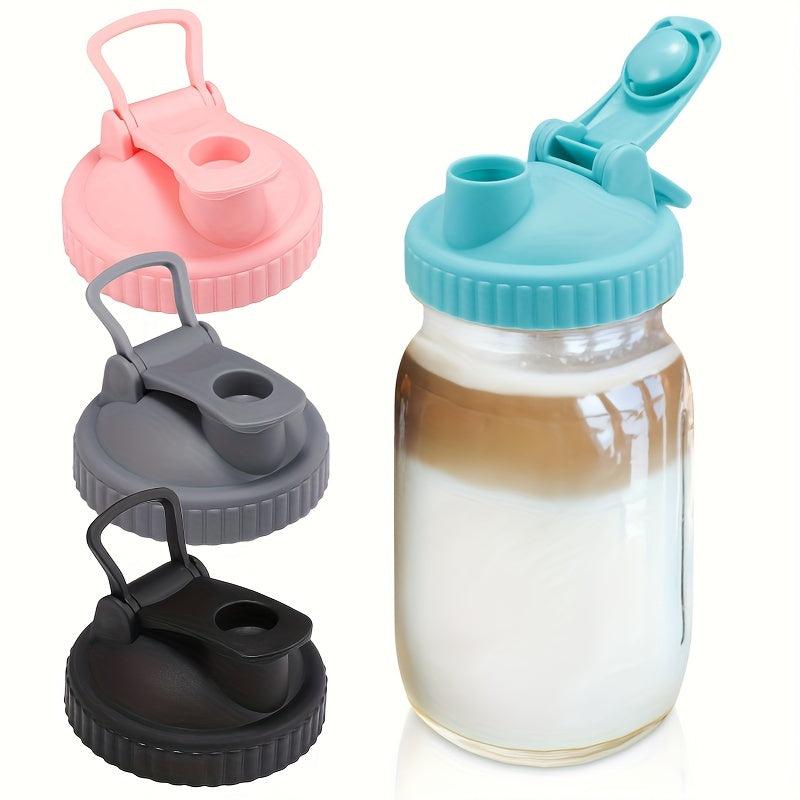 Reusable Wide Mouth Mason Jar Lid with Pour Spout - Dishwasher Safe 86MM