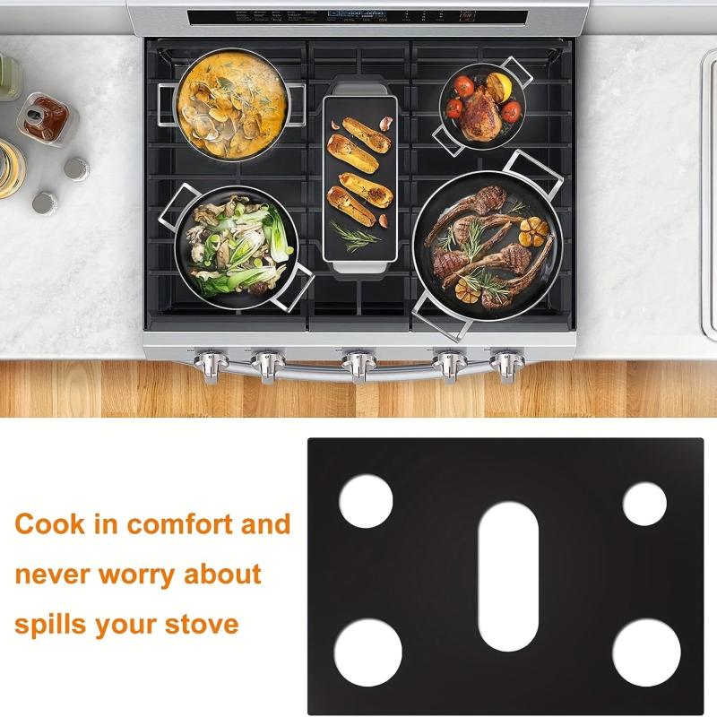 Gas Range Stove Top Protectors Non Stick Liner Washable Stove Protect