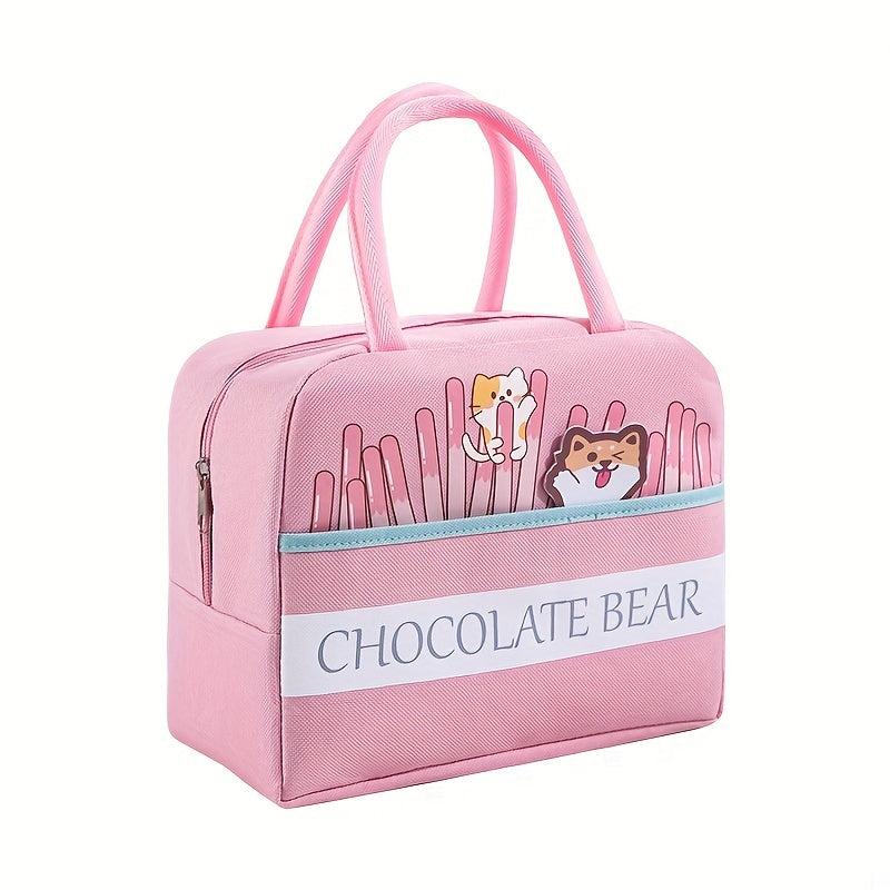 Cartoon Lunch Box Bag Aluminum Foil Waterproof Thermal Bento Bag