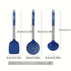 High Temp Resistant Spatula & Silicone Shovel Set w/ Anti Scald Protection
