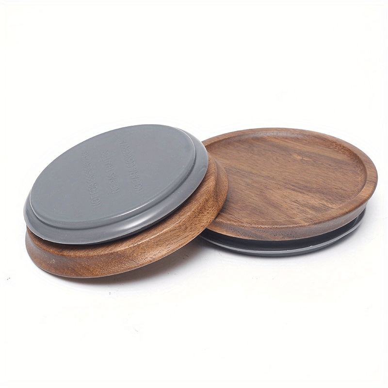 Regular Mouth Mason Jar Lid Wooden Storage Canning Jar Lid Ball Jars Wooden Lid