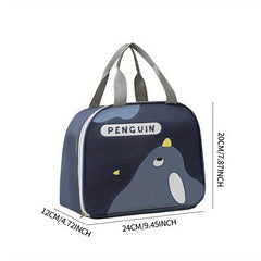 Cartoon Animal Lunch Box Bag - Waterproof Thermal Bento Box Bag