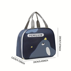 Cartoon Animal Lunch Box Bag - Waterproof Thermal Bento Box Bag