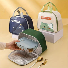 Cartoon Animal Lunch Box Bag - Waterproof Thermal Bento Box Bag