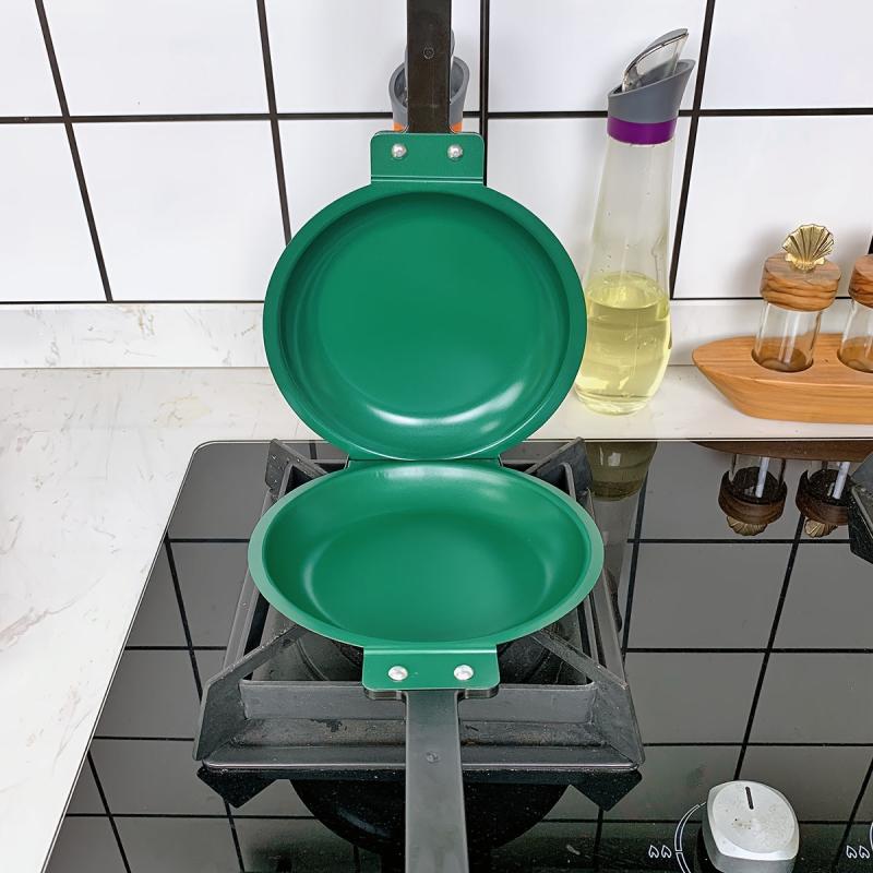 Steel Double Pan for Fluffy Pancakes & Omelets