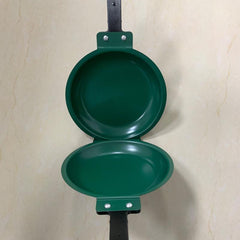 Steel Double Pan for Fluffy Pancakes & Omelets