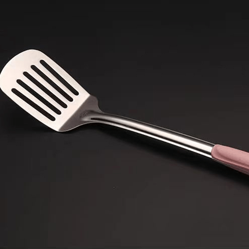 Stainless Steel Kitchen Utensil Set with Stir Frying Shovel and Soup Spoon