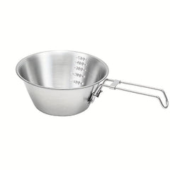 4pcs Foldable Stainless Steel Camping Bowl with Storage Bag