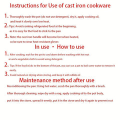 Nonstick Cast Iron Omelette Pan for Home Cooking