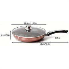 Non Stick Aluminum Skillet for Gas Stove Top and Induction Cooker