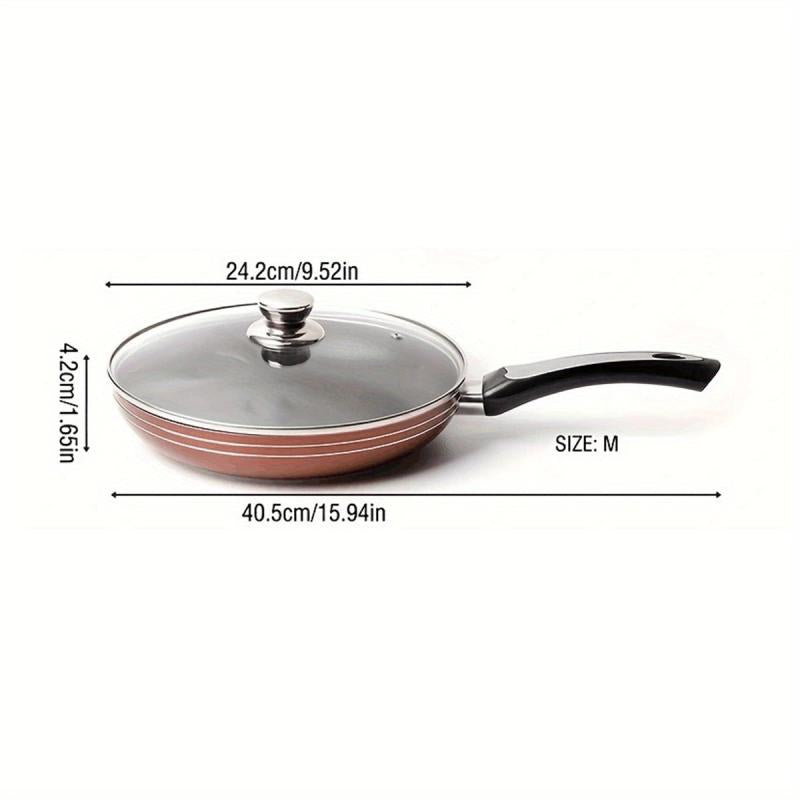 Non Stick Aluminum Skillet for Gas Stove Top and Induction Cooker