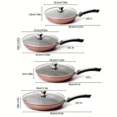 Non Stick Aluminum Skillet for Gas Stove Top and Induction Cooker