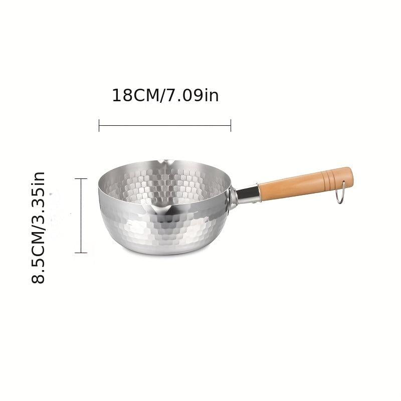 16cm Stainless Steel Saucepan with Double Spouts