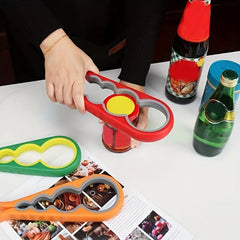 4 in 1 Jar Opener Bottle Gripper with Silicone Handle