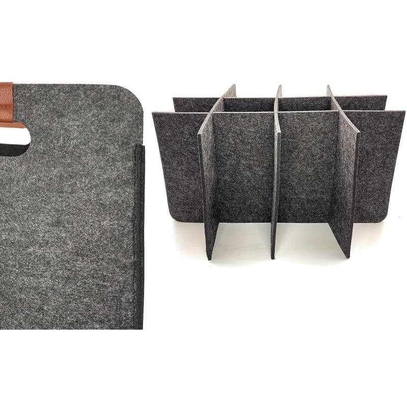 12pcs Wine Tote Bag Felt Insulated Padded Reusable Travel Camping Picnic Gift