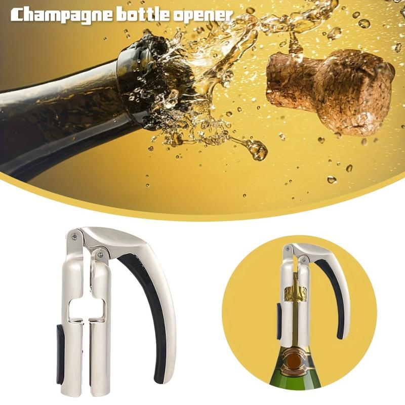 Metal Corkscrew Champagne Bottle Opener Cork Puller Bar Jar Corkscrew