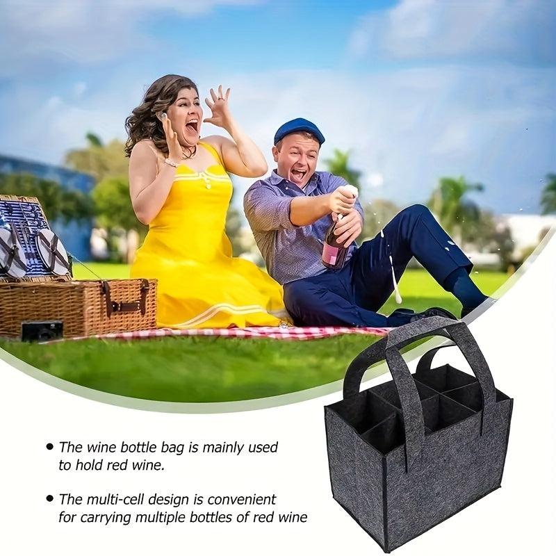 Portable Wine Bag Red Wine Felt Bag Christmas Wedding Wine Storage Bag Gift
