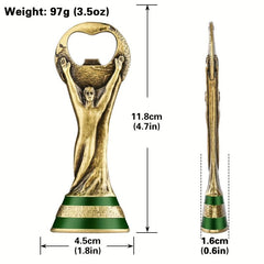 Football Trophy Beer Bottle Opener - Ideal Gift for Fans & Birthdays