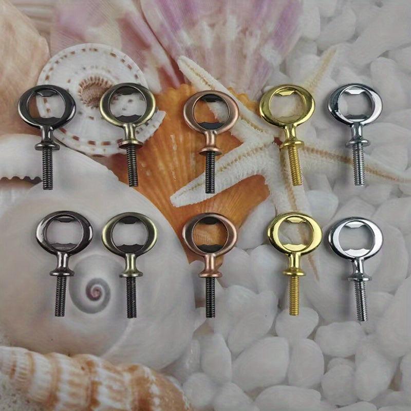 8pcs Metal Bottle Opener Thread DIY Craft Beer Bottle Opener Wooden Lathe