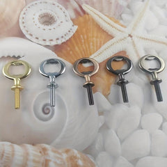 8pcs Metal Bottle Opener Thread DIY Craft Beer Bottle Opener Wooden Lathe