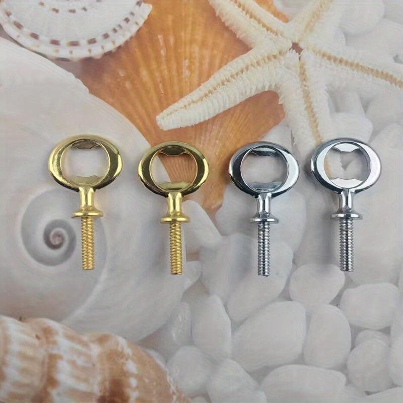 8pcs Metal Bottle Opener Thread DIY Craft Beer Bottle Opener Wooden Lathe