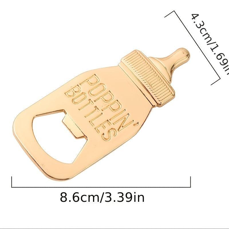 Zinc Bottle Opener Baby Bottle Shape Beer Opener Full Moon Gift Bar Accessories