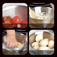 Stainless Steel Mixing Bowl Kitchen Gadgets Home Kitchen Items