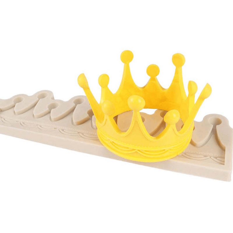 1pc 3D Crown Chocolate Mold for Cake Decorating Silicone Mold