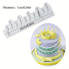 1pc 3D Crown Chocolate Mold for Cake Decorating Silicone Mold
