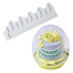 1pc 3D Crown Chocolate Mold for Cake Decorating Silicone Mold