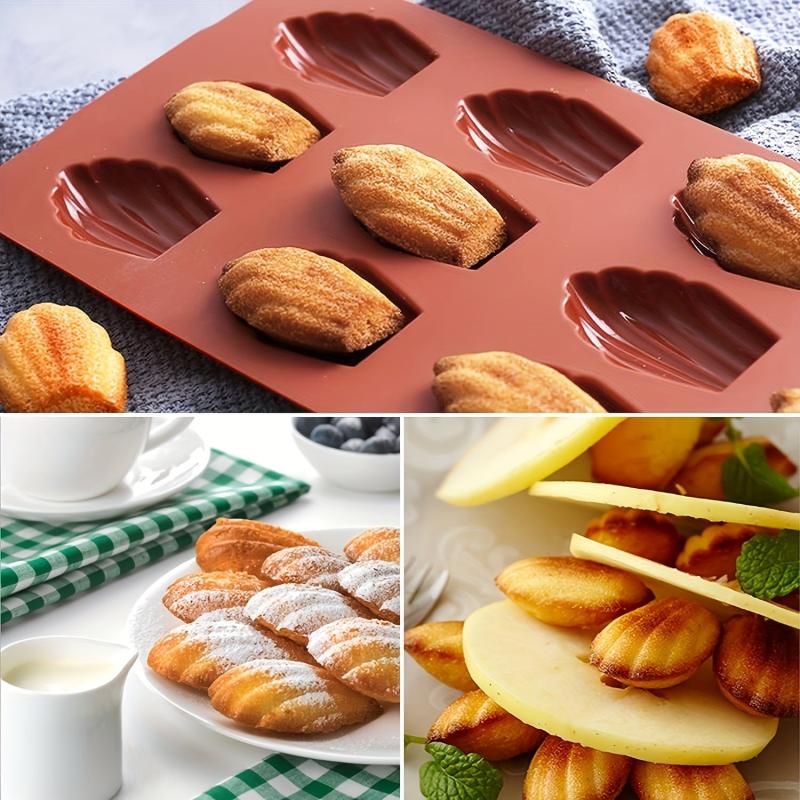 2pcs Silicone Madeleine Pan Nonstick Baking Supplies