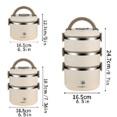 Stainless Steel Insulated Bento Box Stackable Food Container
