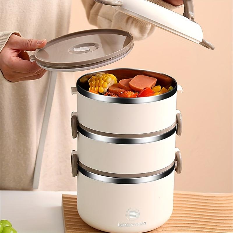 Stainless Steel Insulated Bento Box Stackable Food Container