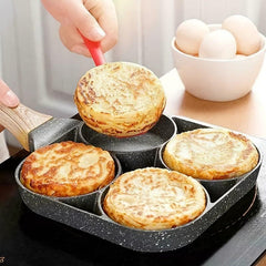 Non-Stick Egg Hamburger Maker Pan Four-Hole Fried Egg Breakfast Pancake Mold