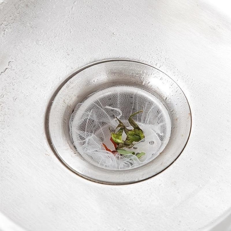100pcs Kitchen Sink Strainer Mesh Bag for Food Waste Leftover