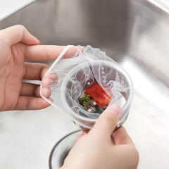100pcs Kitchen Sink Strainer Mesh Bag for Food Waste Leftover