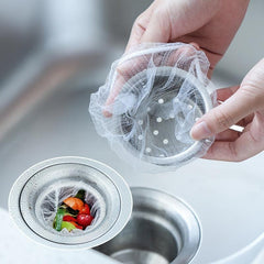 100pcs Kitchen Sink Strainer Mesh Bag for Food Waste Leftover