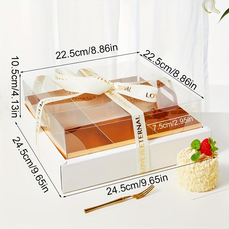 Clear 9 Compartment Dessert Box Cupcake Holder for Pastries