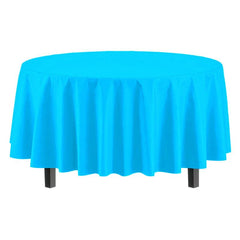 2pcs Round Plastic Table Covers in Assorted Colors