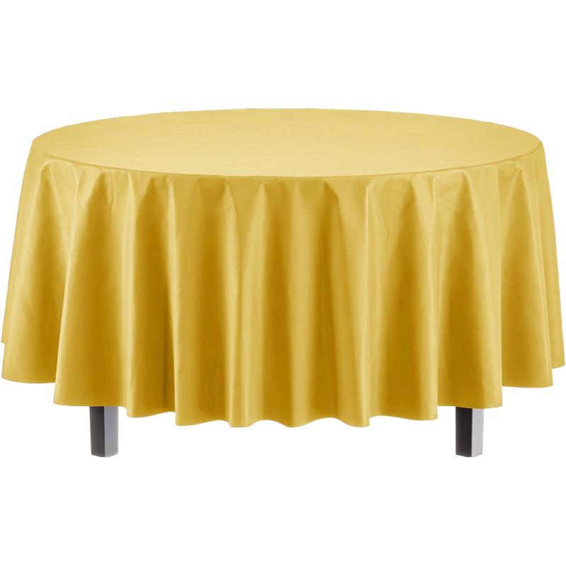 2pcs Round Plastic Table Covers in Assorted Colors